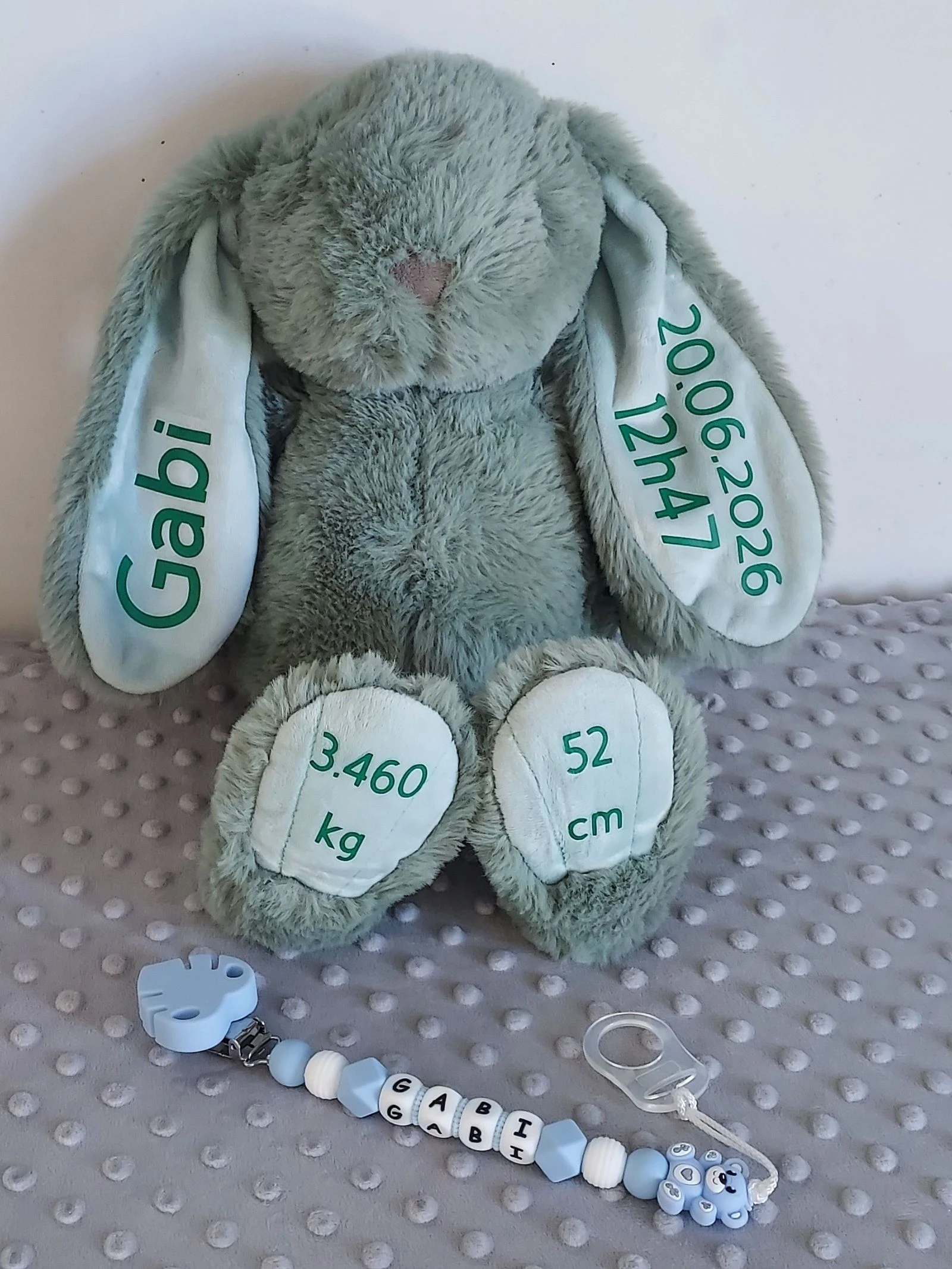 Lapin en peluche 